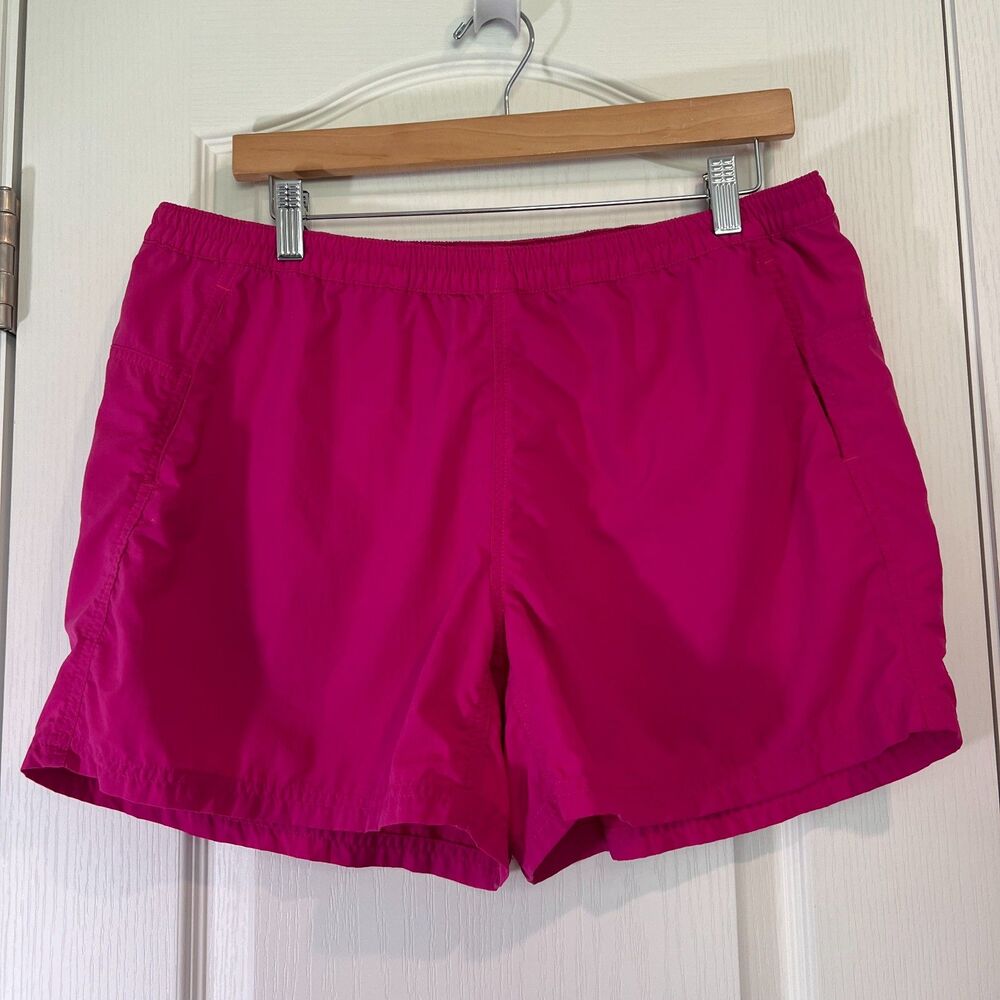 The North Face Women's Nylon Shorts Pink Outdoor Hiking Activewear Size L